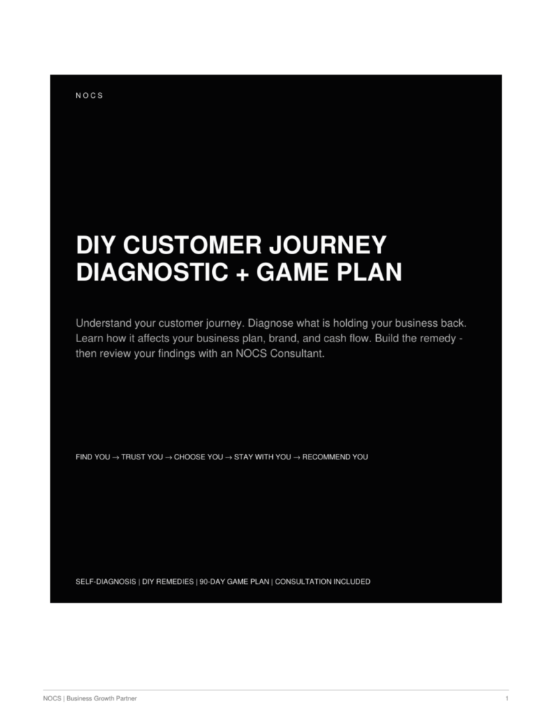 DIY Customer Journey Diagnostic + Game Plan
